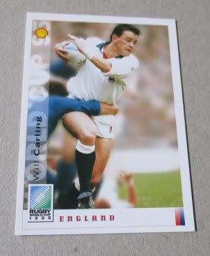 WILL CARLING  - ENGLAND - RUBY WORLD CUP 1995 - SPORTS DECK CARD NR 034