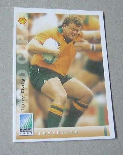 TONY DALY - AUSTRALIA - 1995 RUGBY WORLD CUP SPORTS DECK CARD
