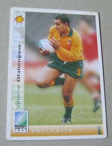 VILIAME OFAHENGAUE - AUSTRALIA - 1995 RUGBY WORLD CUP SPORTS DECK CARD