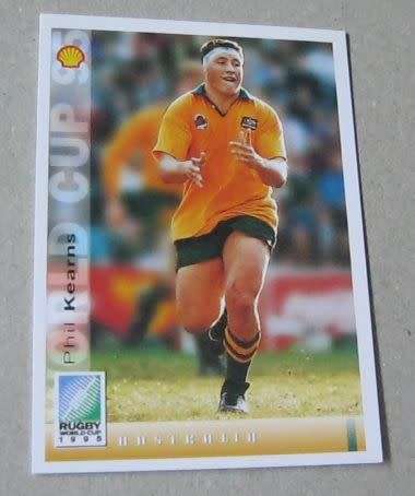 PHIL KEARNS - AUSTRALIA - 1995 RUGBY WORLD CUP SPORTS DECK CARD