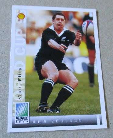 MARC ELLIS, NEW ZEALAND, 1995 RUGBY WORLD CUP SPORTS DECK CARD NR 169