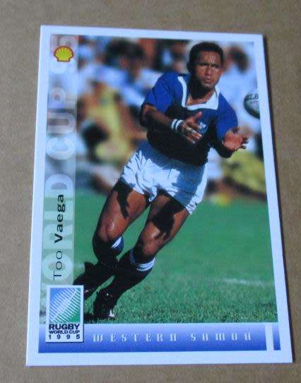 TOO VAEGA - WESTERN SAMOA - 1995 RUGBY WORLD CUP SPORTS DECK CARD NR 143