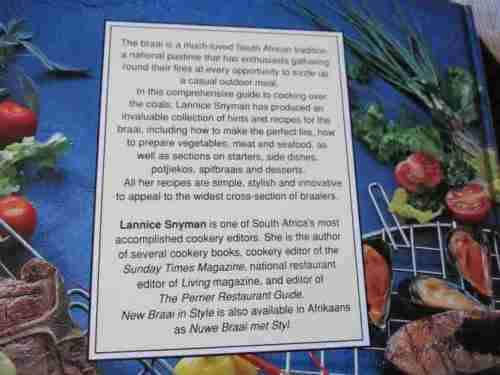 BRAAI IN STYLE - THE COMPLETE SOUTH AFRICAN OUTDOOR COOKBOOK - LANNICE SNYMAN