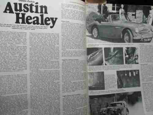 THOROUGHBRED & CLASSIC CARS MAGAZINE DECEMBER 1977 ( MGC, AUSTIN HEALEY 3000, AC ACE,