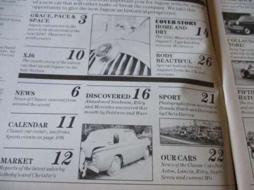 THOROUGHBRED & CLASSIC CARS MAGAZINE OCTOBER 1986 ( VW BEETLE, FERRARI DINO, JENSEN INTERCEPTOR )