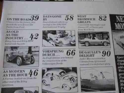 THOROUGHBRED & CLASSIC CARS MAGAZINE OCTOBER 1986 ( VW BEETLE, FERRARI DINO, JENSEN INTERCEPTOR )