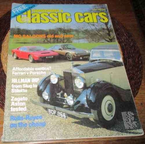 THOROUGHBRED & CLASSIC CARS MAGAZINE JULY 1980 ( FORD CORTINA GHIA, FERRARI DINO, 246 GT )