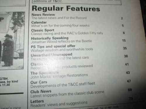 THOROUGHBRED & CLASSIC CARS MAGAZINE JULY 1980 ( FORD CORTINA GHIA, FERRARI DINO, 246 GT )