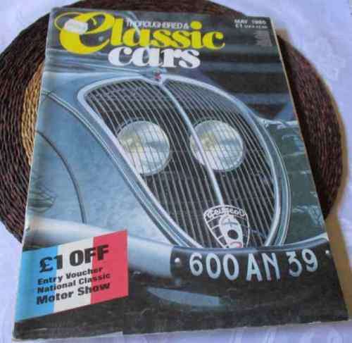 THOROUGHBRED & CLASSIC CARS MAGAZINE NOVEMBER MAY 1985 ( PEUGEOT )