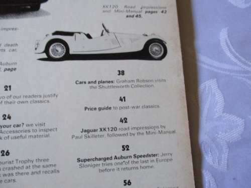 THOROUGHBRED & CLASSIC CARS MAGAZINE OCTOBER 1974 ( JAGUAR XK120, CITROEN SM )