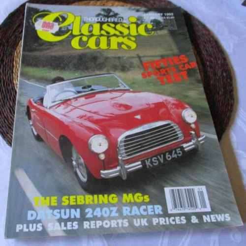 THOROUGHBRED & CLASSIC CARS MAGAZINE JANUARY 1992 ( DATSUN 240Z, MG , MGA , MGB, MGC,