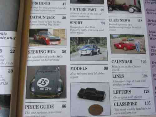 THOROUGHBRED & CLASSIC CARS MAGAZINE JANUARY 1992 ( DATSUN 240Z, MG , MGA , MGB, MGC,