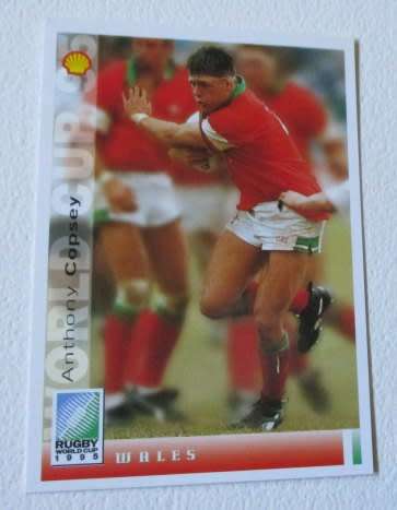 ANTHONY COPSEY - WALES - 1995 RUGBY WORLD CUP SPORT DECK CARD NR 114
