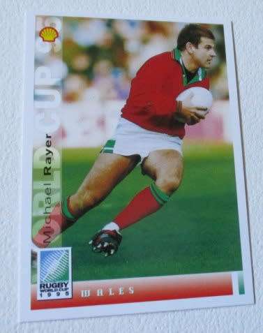 MICHAEL RAYER   - WALES - 1995 RUGBY WORLD CUP SPORTS DECK CARD NR 126