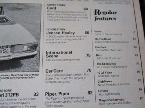 THOROUGHBRED & CLASSIC CARS MAGAZINE FEBRUARY 1986 ( JENSEN-HEALEY, MORRIS MINOR, MERCEDES W108-9 )