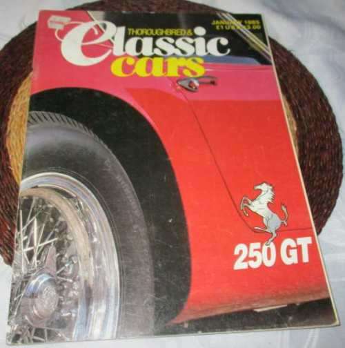 THOROUGHBRED & CLASSIC CARS MAGAZINE JANUARY 1985 ( MGB, FERRARI 250GT, SAAB 96, T,URNER )