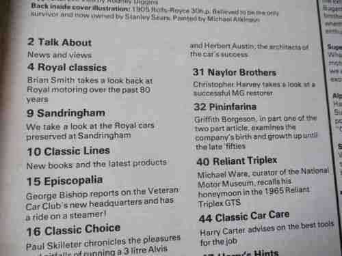 THOROUGHBRED & CLASSIC CARS MAGAZINE JUNE 1977 ( ALVIS, FIAT 126, AUSTIN SEVEN, PININFARINA, MG, )