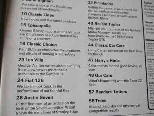THOROUGHBRED & CLASSIC CARS MAGAZINE JUNE 1977 ( ALVIS, FIAT 126, AUSTIN SEVEN, PININFARINA, MG, )