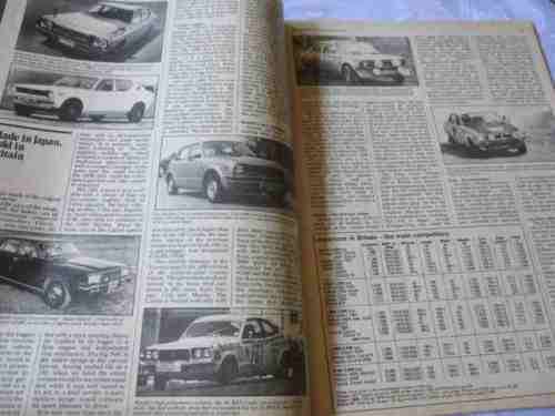 AUTOCAR MAGAZINE 23 AUGUST 1975 ( MAZDA 818, DATSUN 140J,  COLT LANCER 1400, TRIUMPH 1300 / 1800 )