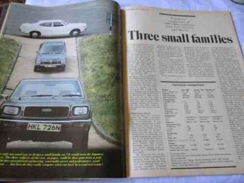 AUTOCAR MAGAZINE 23 AUGUST 1975 ( MAZDA 818, DATSUN 140J,  COLT LANCER 1400, TRIUMPH 1300 / 1800 )