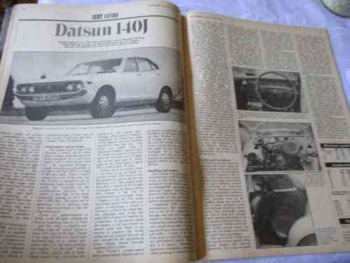 AUTOCAR MAGAZINE 23 AUGUST 1975 ( MAZDA 818, DATSUN 140J,  COLT LANCER 1400, TRIUMPH 1300 / 1800 )