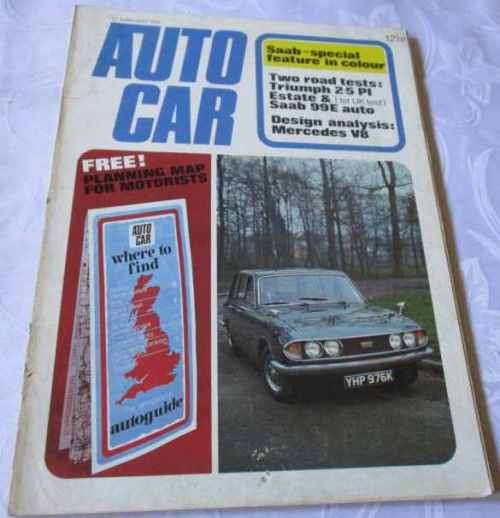 AUTOCAR MAGAZINE 17 FEBRUARY 1972 ( SAAB, SAAB 99E, TRIUMPH 2.5 PI,  MERCEDES )