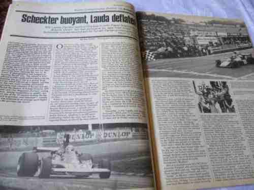 AUTOCAR MAGAZINE 27 JULY 1974 ( FIAT 132, JODY SCHECKTER, GRAND PRIX, ASTON MARTIN, MOTOR CARAVAN