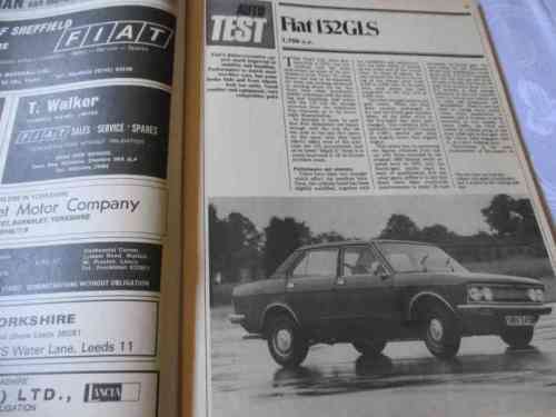 AUTOCAR MAGAZINE 27 JULY 1974 ( FIAT 132, JODY SCHECKTER, GRAND PRIX, ASTON MARTIN, MOTOR CARAVAN