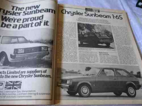 AUTOCAR MAGAZINE 22 OCTOBER 1977 ( ROVER 2300 / 2600, CHRYSLER SUNBEAM 1.6S, PANTHER SIX, CITROEN CX