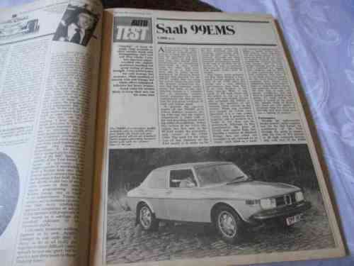 AUTOCAR MAGAZINE 8 FEBRUARY 1975 ( VOLVO 145E, SAAB 99EMS,  CARS OF SWEDEN, )