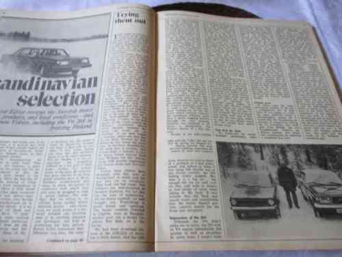 AUTOCAR MAGAZINE 8 FEBRUARY 1975 ( VOLVO 145E, SAAB 99EMS,  CARS OF SWEDEN, )