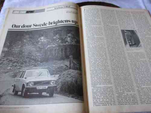 AUTOCAR MAGAZINE 8 FEBRUARY 1975 ( VOLVO 145E, SAAB 99EMS,  CARS OF SWEDEN, )
