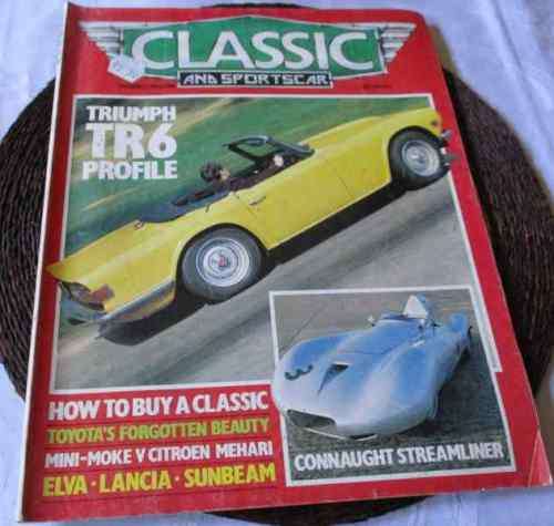 CLASSIC AND SPORTSCAR  MAGAZINE JULY 1983 ( SUNBEAM TIGER, MINI-MOKE, TOYOTA 2000GT, TRIUMPH TR6 )