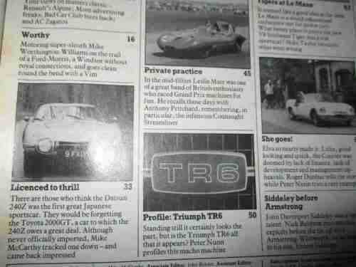 CLASSIC AND SPORTSCAR  MAGAZINE JULY 1983 ( SUNBEAM TIGER, MINI-MOKE, TOYOTA 2000GT, TRIUMPH TR6 )