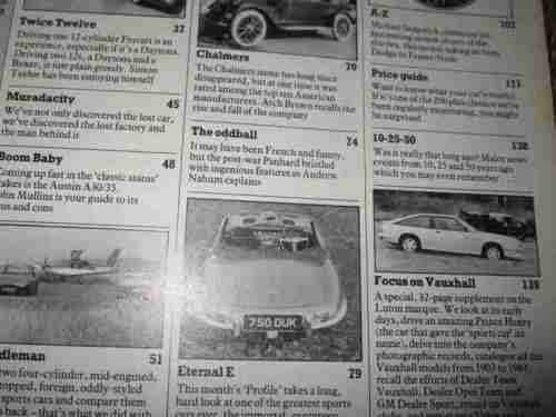 CLASSIC AND SPORTSCAR  MAGAZINE NOV 1983 ( JAGUAR E-TYPE, FERRARI, AUSTIN A30/35, VAUXHALL, PANHARD