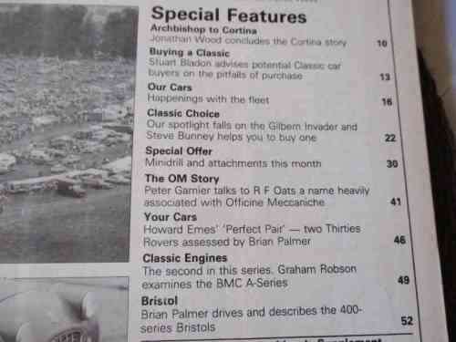 THOROUGHBRED & CLASSIC CARS MAGAZINE AUGUST 1983 ( AUSTIN-HEALEY, TR3, CORTINA, PORSCHE 356 )