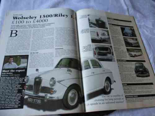 CLASSICS MAGAZINE NOV 2001 ( ROVER P4, WOLSELEY 1500, RILEY ONE POINT FIVE, METROPOLITAN, STAG )
