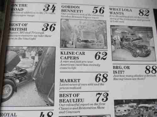 THOROUGHBRED & CLASSIC CARS MAGAZINE SEPT 1987 ( FERRARI GTO, LAMBORGHINI, JAGUAR, TRIUMPH, MGB )