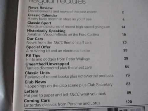 THOROUGHBRED & CLASSIC CARS MAGAZINE SEPT 1982 ( MORRIS MINOR, BMW 2000Ti, FORD CORTINA, MGB )