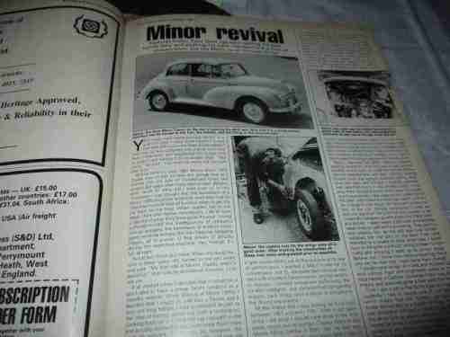 THOROUGHBRED & CLASSIC CARS MAGAZINE SEPT 1982 ( MORRIS MINOR, BMW 2000Ti, FORD CORTINA, MGB )