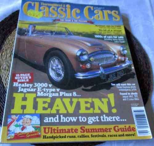 THOROUGHBRED & CLASSIC CARS MAGAZINE JULY 1998 ( HEALEY 3000, JAGUAR E-TYPE, KARMANN GHIA, BMW )