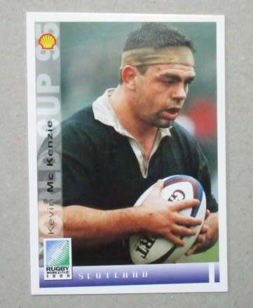 KEVIN McKENZIE  - SCOTLAND - 1995 RUGBY WORLD CUP SPORTS DECK CARD NR096