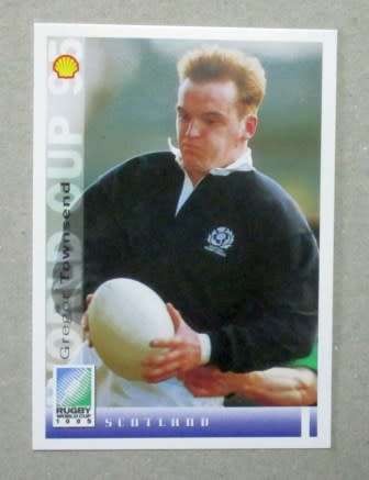 GREGOR TOWNSEND - SCOTLAND - 1995 RUGBY WORLD CUP SPORTS DECK CARD 103