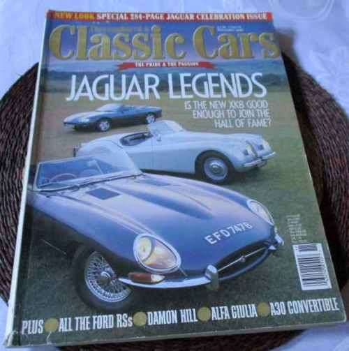 THOROUGHBRED & CLASSIC CARS MAGAZINE NOV 1996 ( JAGUAR, FORD ESCORT, ALFA GIULIA, AUSTIN A30 )