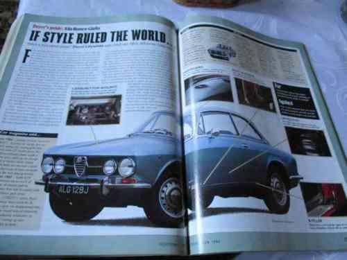 THOROUGHBRED & CLASSIC CARS MAGAZINE NOV 1996 ( JAGUAR, FORD ESCORT, ALFA GIULIA, AUSTIN A30 )