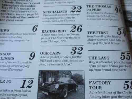 THOROUGHBRED & CLASSIC CARS MAGAZINE JUNE 1988 (  MORRIS MINOR, ALFA GIULIETTA, FERRARI, JAGUAR 420G