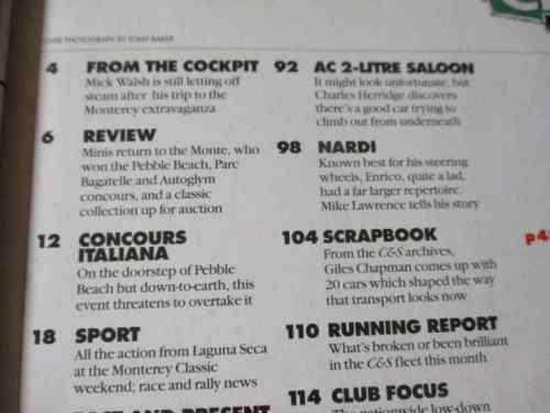 CLASSIC AND SPORTSCAR  MAGAZINE NOV 1993 ( ABARTH, CITROEN DS, AUSTIN A90, ROVER 3500 )