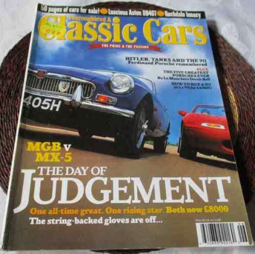 THOROUGHBRED & CLASSIC CARS MAGAZINE JUNE 1998 ( PORSCHE 911, 912, ALLARD, ASTON MARTIN DB4 )
