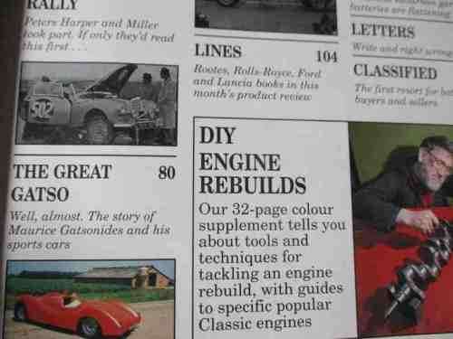 THOROUGHBRED & CLASSIC CARS MAGAZINE APRIL 1992 ( ROVER P6, TRIUMPH TR6, RANGE ROVER, FORD GALAXIE )