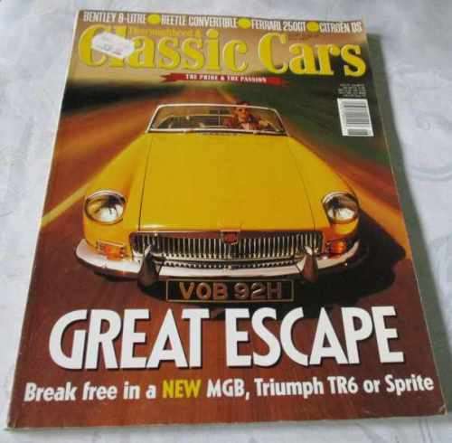 THOROUGHBRED & CLASSIC CARS MAGAZINE JUNE 1997 ( CITROEN DS, VW BEETLE, MORRIS MINOR